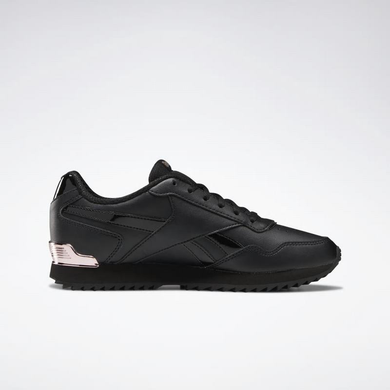 Reebok Royal Glide Ripple Clip Tenisky Damske - Čierne/Ruzove Zlate OX8964AQ